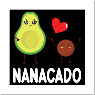 Avocados Dancing Together Happy Avocado Day Nanacado Grandma Posters and Art